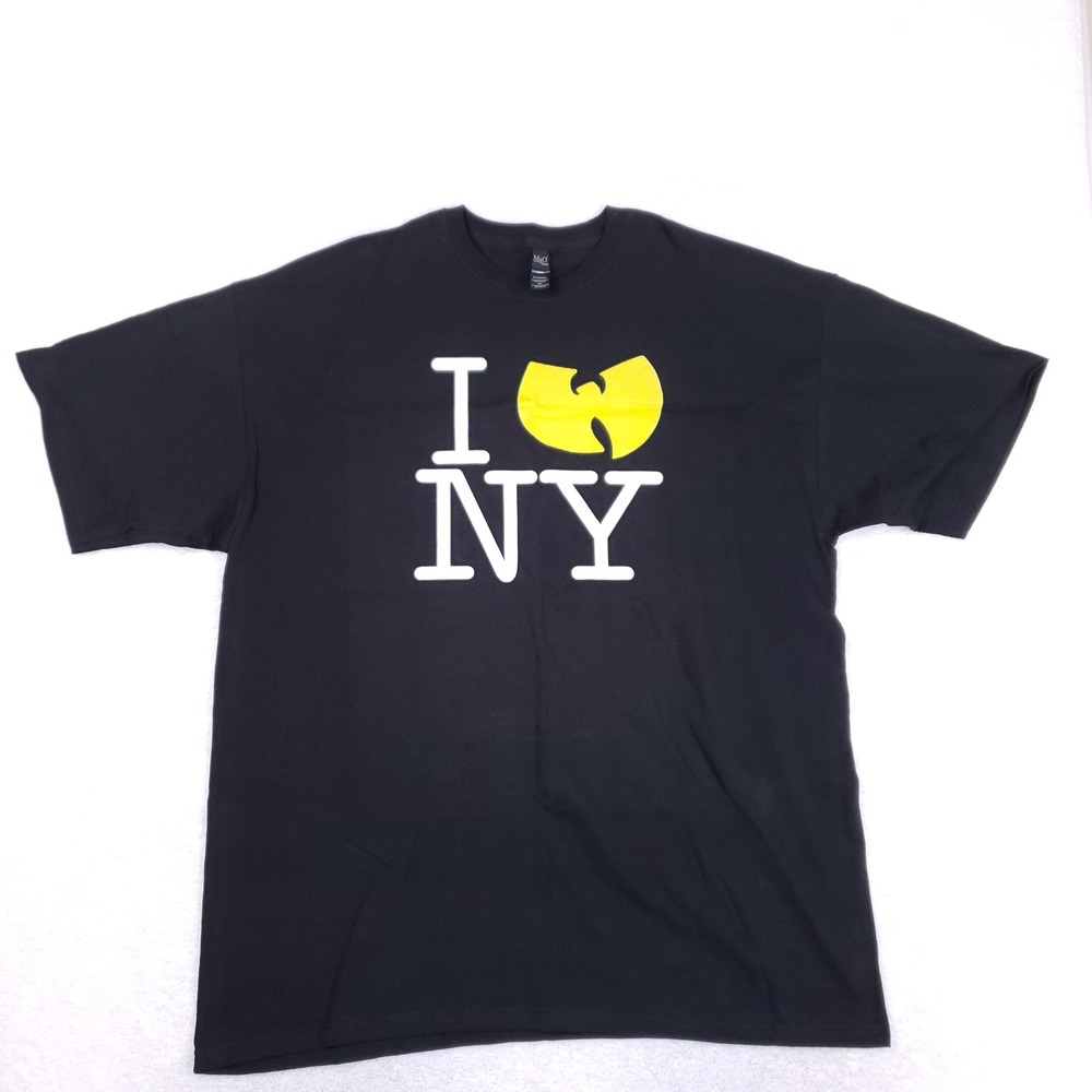 M&O Wu-Tang Clan I Love NY T-Shirt Mens XXL Black Graphic Hip Hop Rap Tee